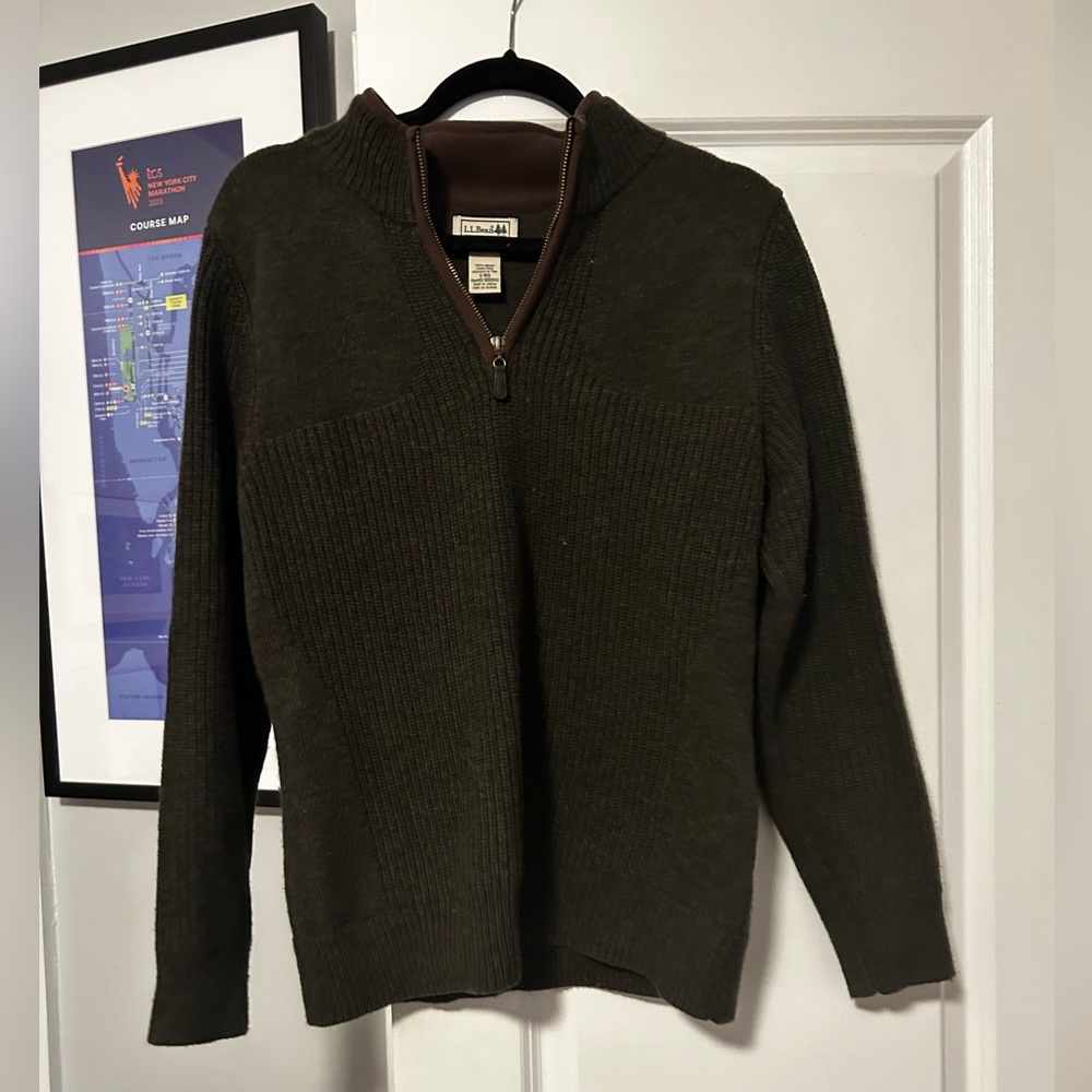 LL bean -sweater quarter zip